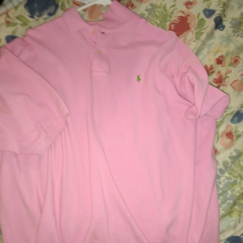 Polo collar shirt pink
